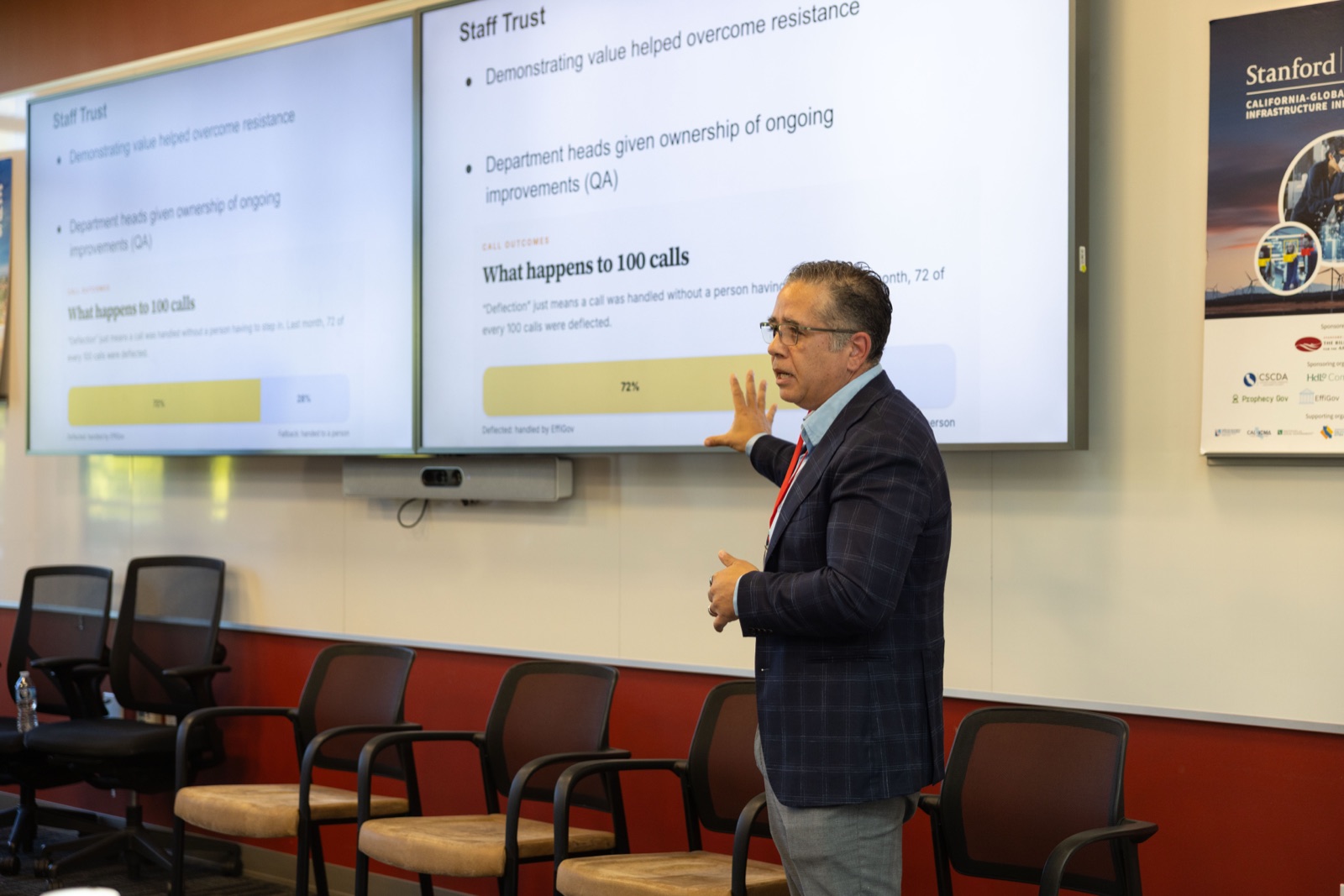 Stephen Kennedy shares Sumter County's rollout with the Stanford Local Government Summer Institute cohort